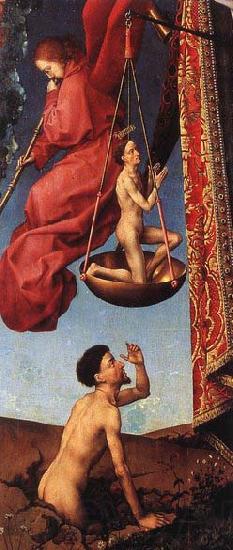 WEYDEN, Rogier van der The Last Judgment Spain oil painting art